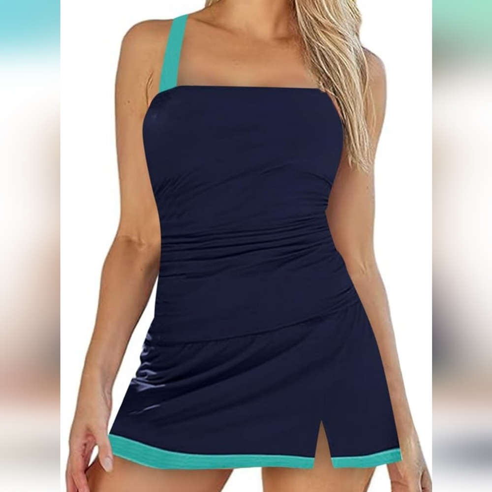 ALEUMDR Tummy Control 2 Piece Tankini